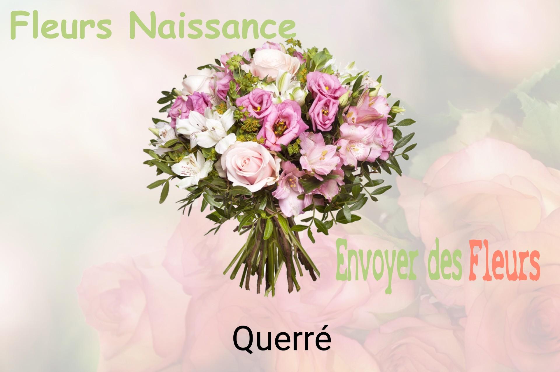 Bouquet de fleurs de naissance livré à Querré